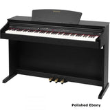 Broadway EZ102 digital piano in polished ebony black